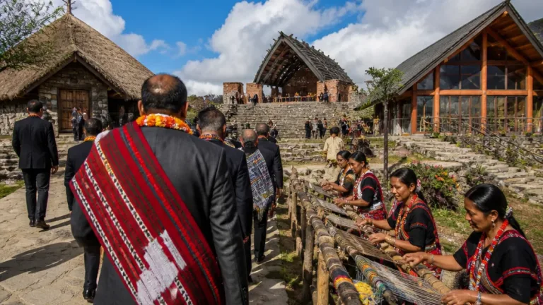 Nagaland governor visits Tuophema Village to review community-based tourism and crafts