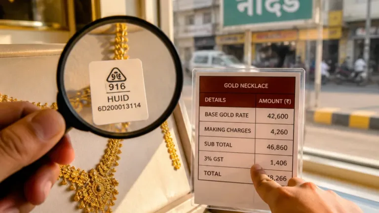 Nanded buyers warned to check BIS hallmark, GST and making charges before buying gold