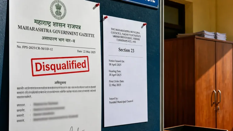 Nanded district: 44 local-body candidates disqualified for failing to file poll expense returns