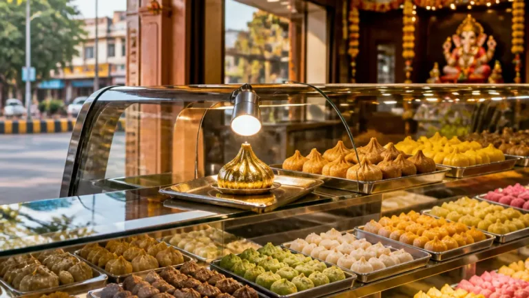 Nashik sweet shop sells 24-carat ‘Golden Modak’ for ₹27,000 per kg this Ganesh Chaturthi