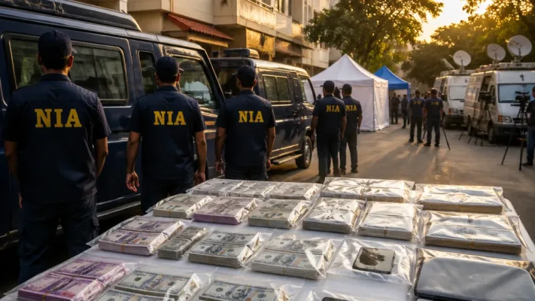 NIA conducts searches at 13 sites in Tamil Nadu and Mizoram in methamphetamine probe; cash, devices seized