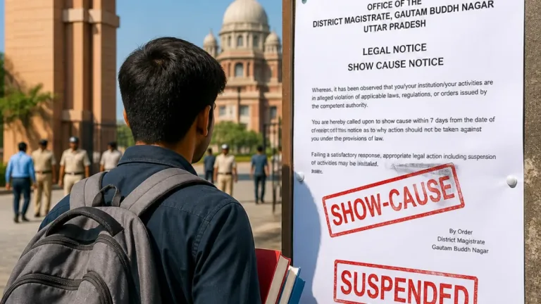 Noida: Executive Magistrate Suspended After Show‑Cause Notice to GB University Student