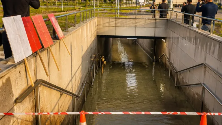 Noida International Airport waterlogging sparks political row as opposition flags construction flaws