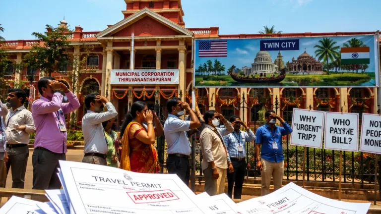 Opposition accuses Thiruvananthapuram Mayor of misleading public over US visit