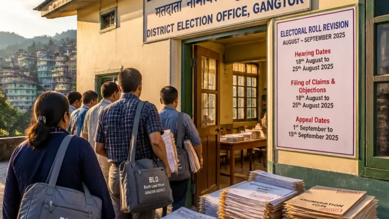 Over 1.15 lakh SIR hearings held in Sikkim; 12,929 electors deemed ineligible