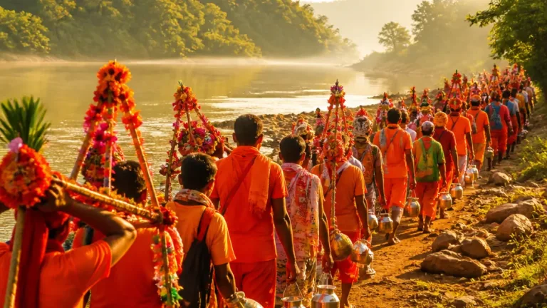Over 500 devotees begin 151 km Kanwar Yatra from Amarkantak led by BJP MLA Bhawna Bohra