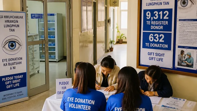 Over 9,300 in Mizoram pledge eyes; 632 corneas donated so far, officials say