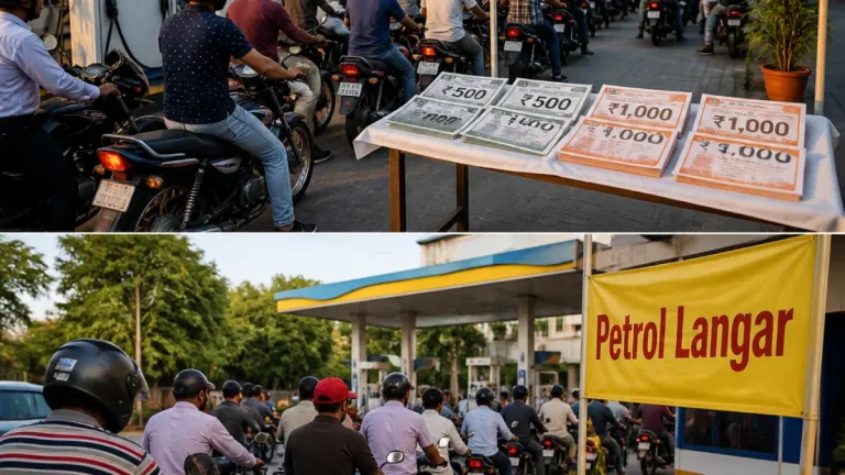 Petrol 'langar' in Chandigarh today: coupons of ₹500 and ₹1,000 to be distributed at two pumps