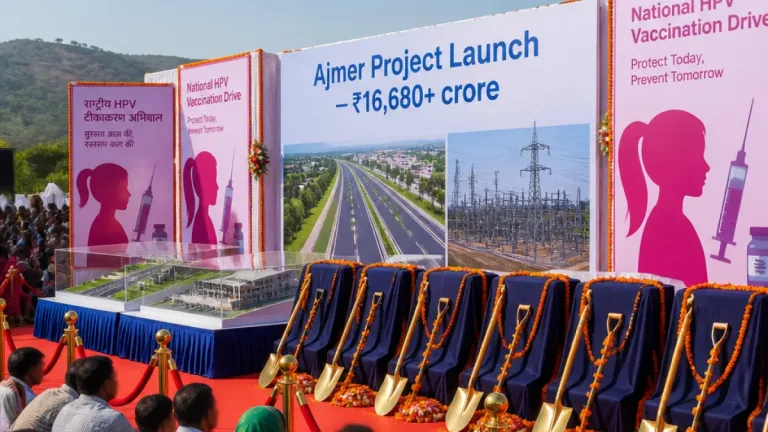 PM to visit Ajmer tomorrow to launch projects worth over ₹16,680 crore and unveil national HPV drive