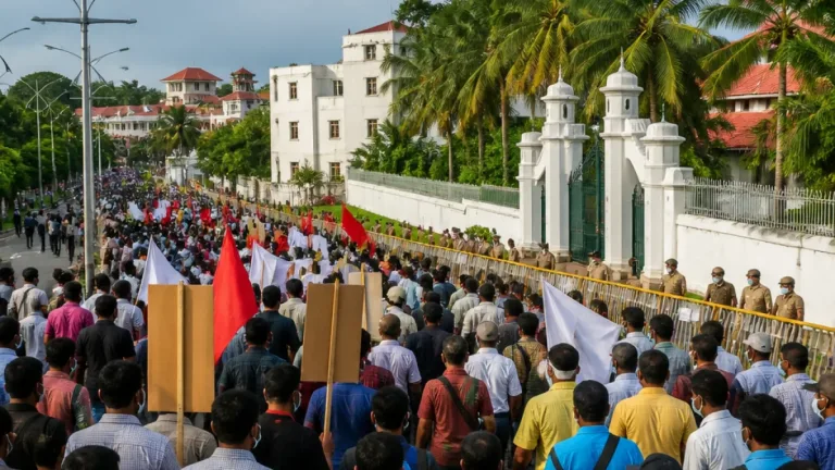 Port Blair: CITU stages Secretariat march, seeks regularisation of daily‑rated mazdoors