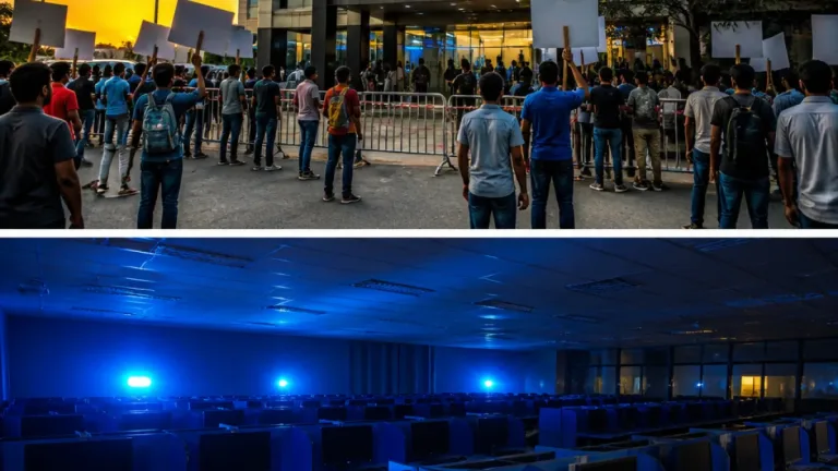 Power failure forces cancellation of AIIMS re‑test at Sitapura; Jaipur centre to reconduct exam