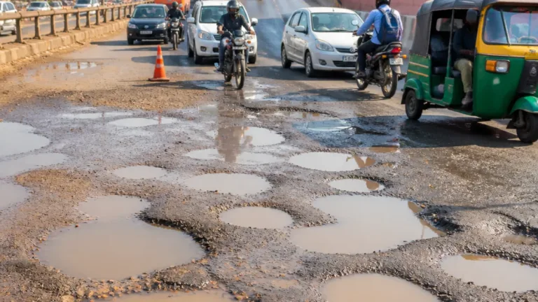 Prayagraj commuters face pothole crisis as 245 roads await repair