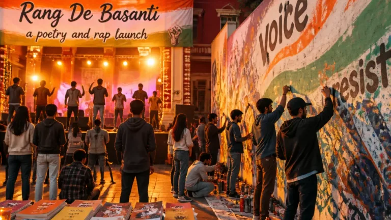 Prayagraj: 'Rang De Basanti' poetry drive uses art to engage Gen Z on mafia culture