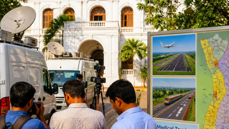 Puducherry LG outlines medical‑tourism push, infrastructure plans to visiting Kashmir media team