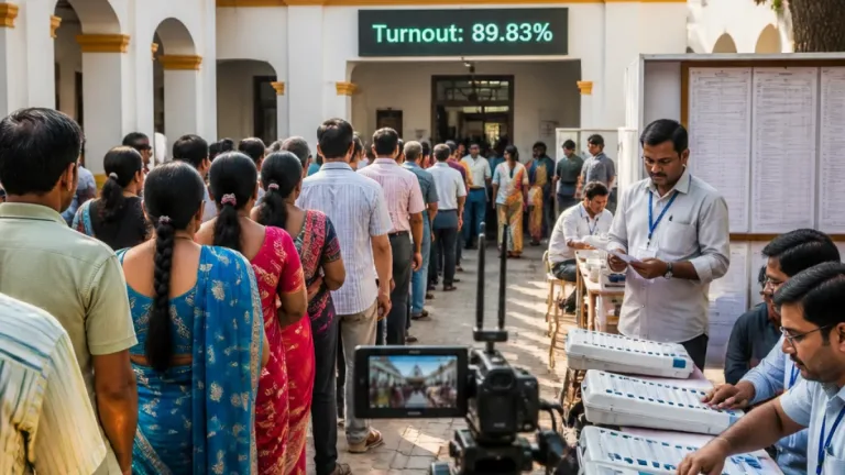 Puducherry records highest-ever turnout at 89.83% as EC says polling remained largely peaceful
