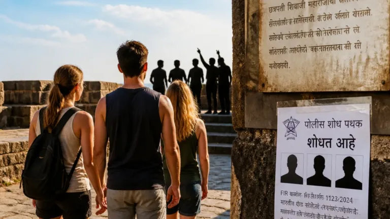 Pune: Four tourists assaulted at Sinhagad Fort over clothing; eight named in FIR
