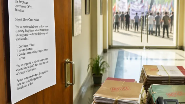 Punjab issues show-cause notices after Aug 27 mass leave; unions threaten to escalate agitation
