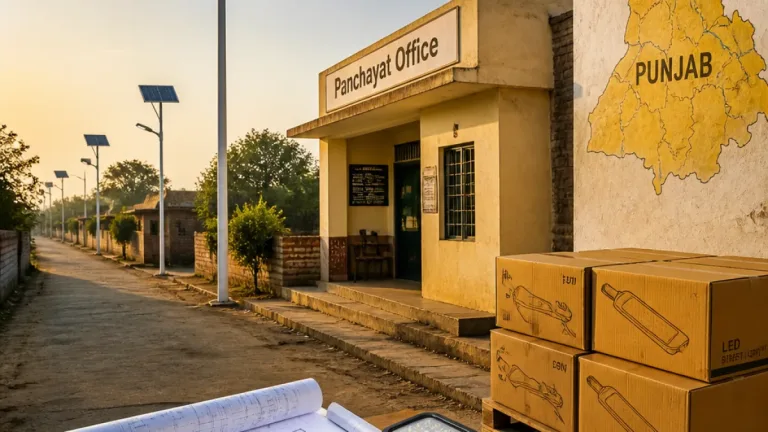 Punjab to install 3 lakh solar LED streetlights in villages; state to bear 70% of ₹470 crore project