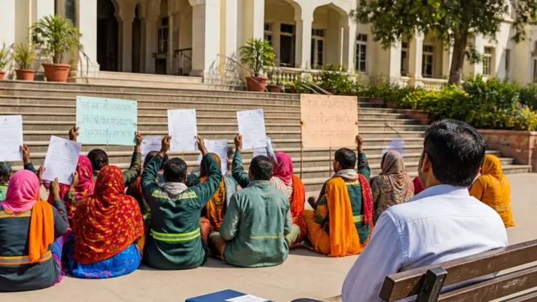 Rajasthan minister stages five-hour sit-in in Jaipur as sanitation workers await appointment letters