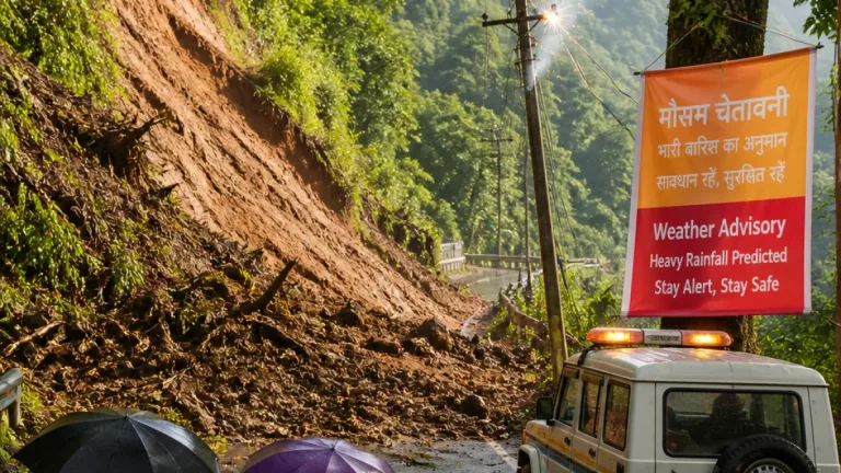 Red, orange alerts in Uttarakhand as heavy rain, lightning and landslide risk continue
