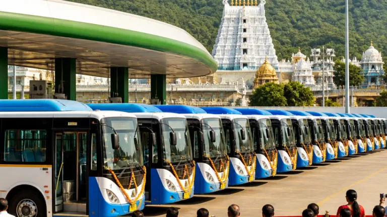 Reliance Foundation gives 25 electric buses and charger to Tirupati–Tirumala trust