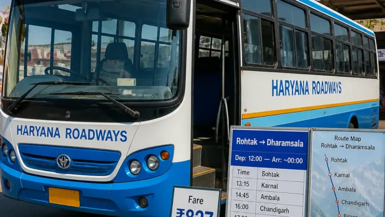Rohtak: Haryana Roadways launches daily direct bus to Dharamsala, fare set at ₹827