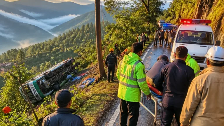 Seven dead, 11 injured as private bus overturns on Bairagarh‑Tissa road in Chamba