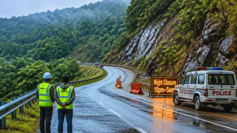Shillong–Dawki NH-206: Laitlyngkot–Lyngkyrdem stretch reopened; night closure stays