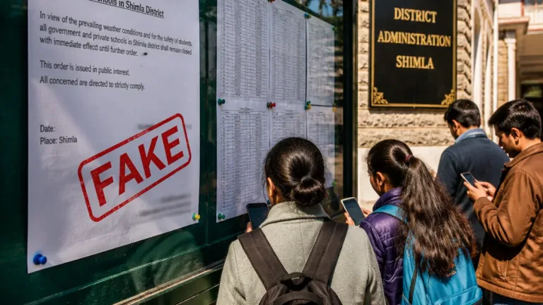Shimla administration warns against viral fake order claiming closure of schools and colleges