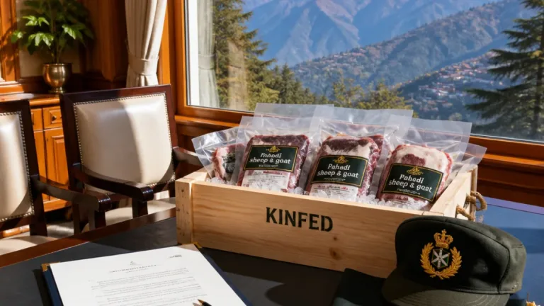 Shimla: ITBP inks MoU with KINFED to source Pahadi sheep and goat meat from hill producers