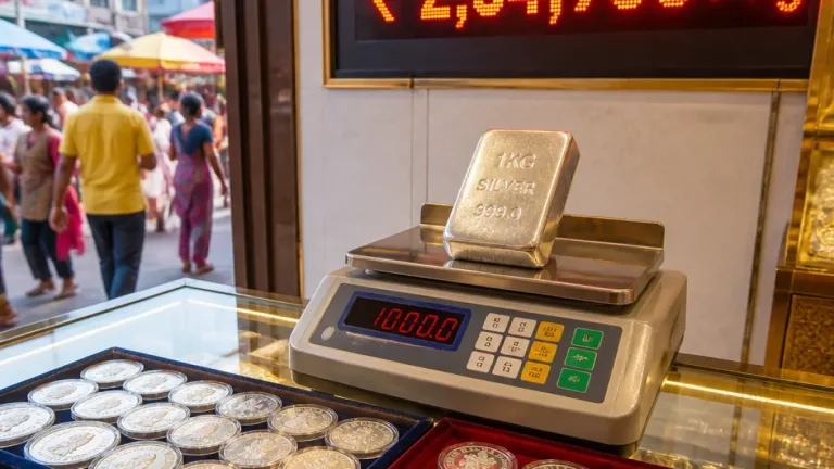 Silver rate rises in Cuttack; 1 kg price at ₹2,64,900 on August 14