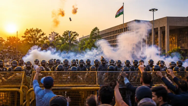 Simranjit Singh Mann, 20 Others Booked After QIM March Turns Violent in Chandigarh on I-Day