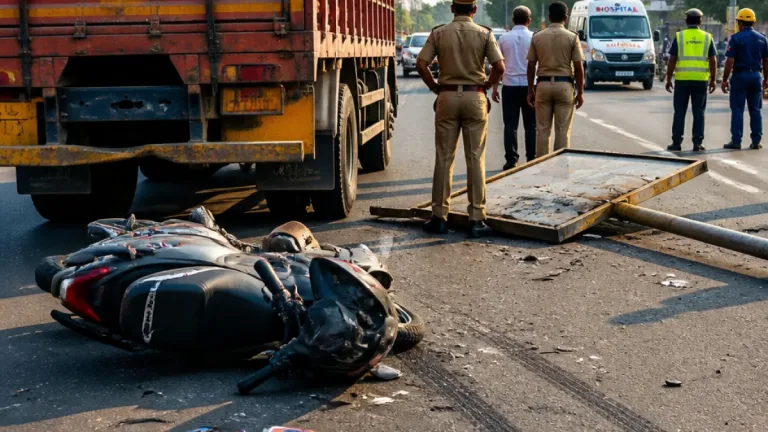 Six-year-old run over on Thudiyalur-Saravanampatti road; two held in Coimbatore
