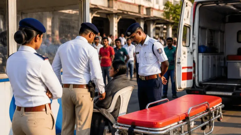 Surat traffic personnel assist woman who delivers baby at chowki outside railway station