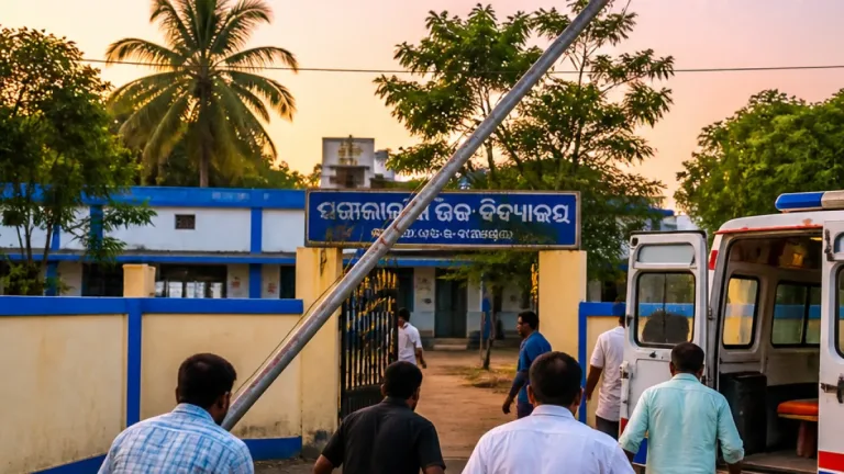 Teacher electrocuted while installing flagpole in Balasore; three to four students injured