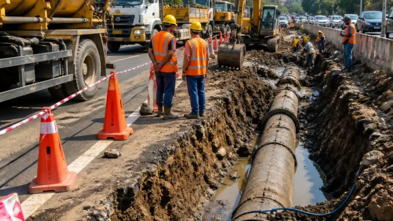 Thane pipeline leak may disrupt Mumbai water supply; repair work under way at Teen Hath Naka