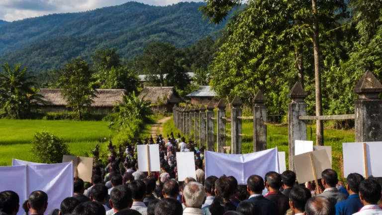 Thousands in Chandel oppose proposed Indo‑Myanmar boundary realignment; Kuki chiefs vow 'not an inch'