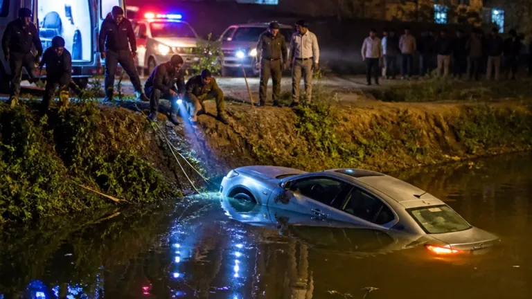 Three AAP leaders die after car plunges into pond near Ludhiana-Raikot road