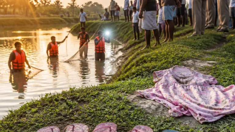 Three Class 1 girls drown in Korba pond after skipping school; villagers recover bodies