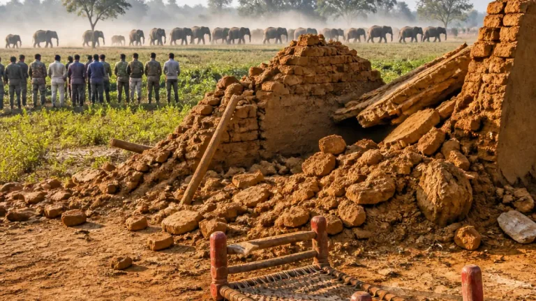 Three-year-old killed, woman injured as herd of 27 elephants enter Mayurbhanj from Jharkhand