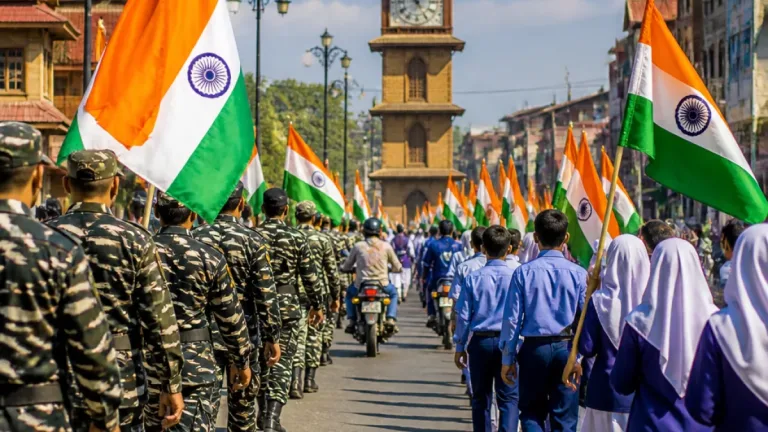 Tiranga rally by CRPF and schoolchildren marches through Srinagar ahead of Independence Day