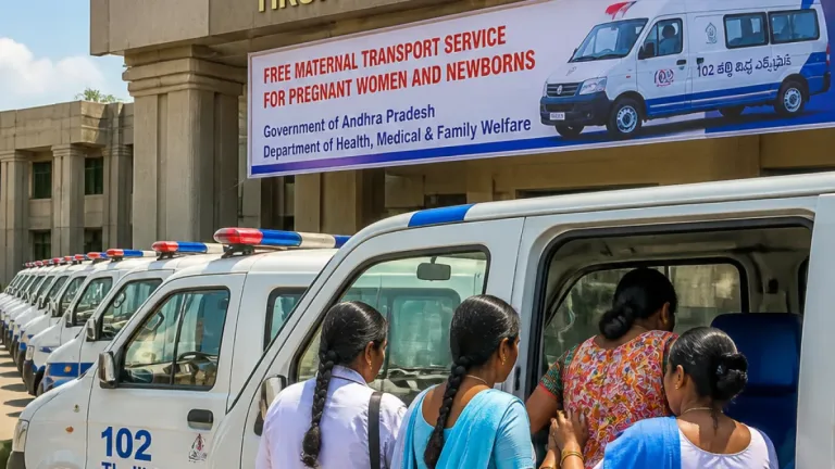 Tirupati: 16 modernised ‘102 Thalli Bidda Express’ vehicles launched to boost maternal care