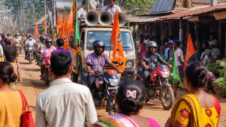 TMP stages voters' mobilisation drive in Amarpur ahead of TTAADC VC polls