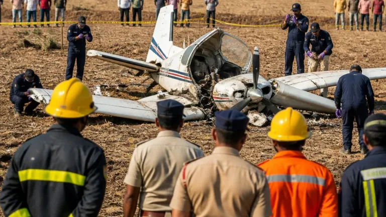 Trainer aircraft crashes near Baramati airstrip; trainee pilot escapes unhurt