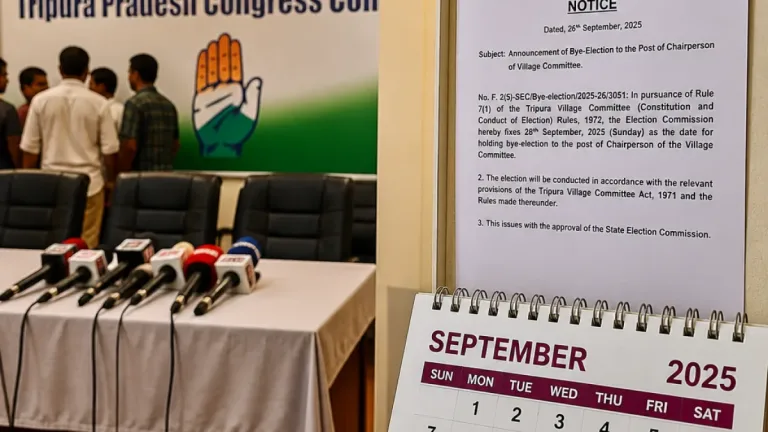 Tripura Congress alleges administrative bias, questions timing of SEC replacement before Village Committee polls