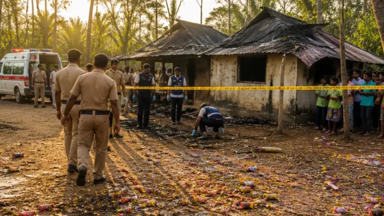 Two critically injured in blast at alleged illegal cracker unit in Champahati