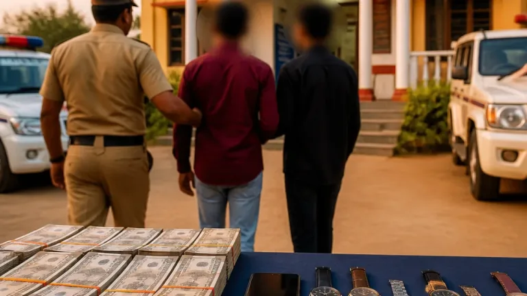 Two men from Sambhal held in Udupi; cash, watches and other items recovered in house burglary case