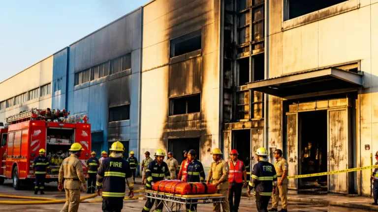 Two workers die in Warangal polyester plant fire; probe on after lift entrapment