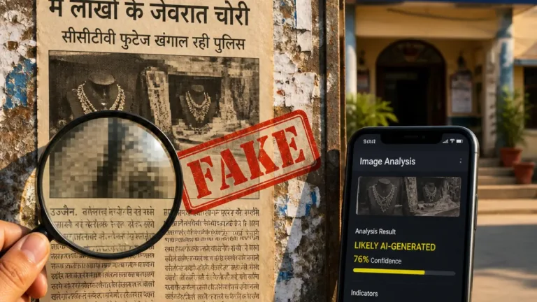 Ujjain social media claim of 46-year-old jewellery theft debunked as AI-generated hoax