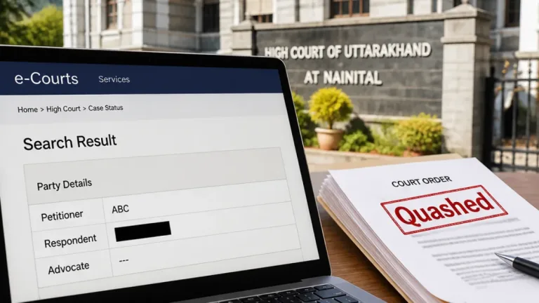 Uttarakhand High Court orders e‑Courts 'masking' after proceedings quashed, flags privacy harm